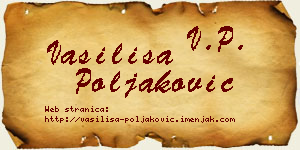 Vasilisa Poljaković vizit kartica